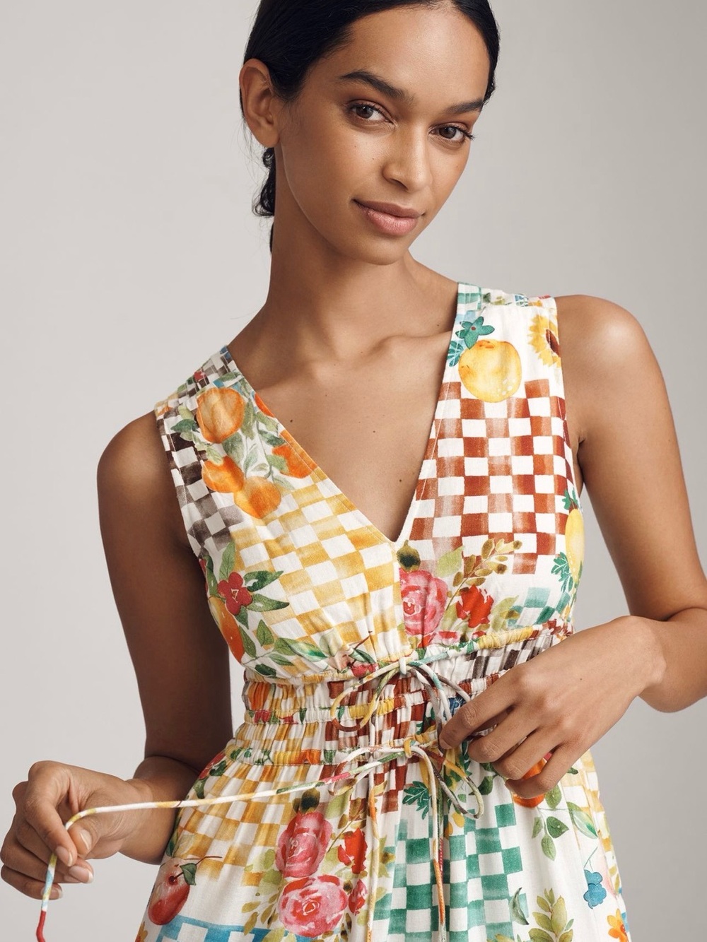NWT Anthropologie Somerset Linen Sleeveless Maxi Dress - Picture 3 of 4